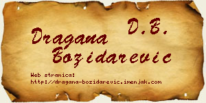 Dragana Božidarević vizit kartica